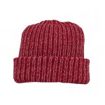 Cardinal Red  Acrylic with Natural Wool hat